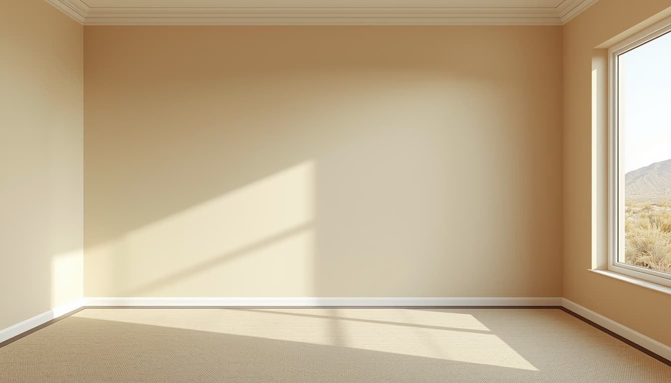 Freshly painted living room in a modern home