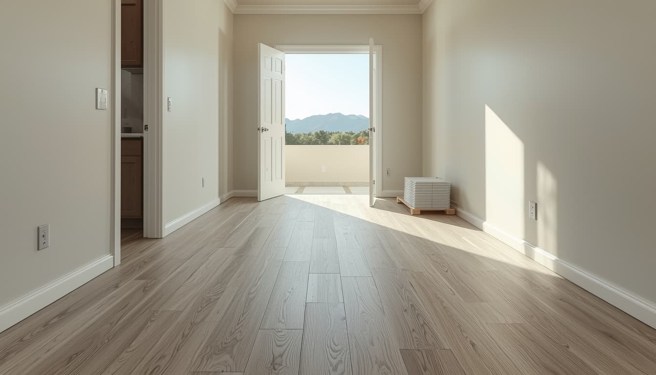 Beautiful luxury vinyl plank flooring installation